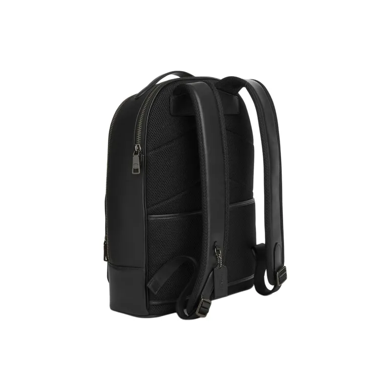 COACH ETHAN Coated Canvas Backpack Men's Charcoal & Black-1