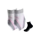 Gray Pink 2 Pack+KTZ Black Socks