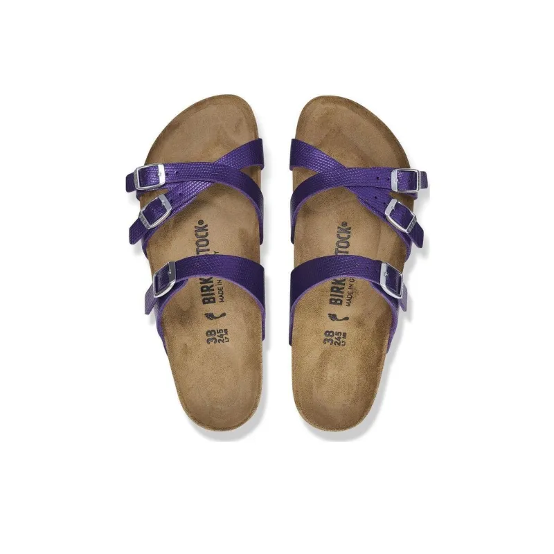 Birkenstock Franca Slip-Resistant Slide Slippers Women's Purple Regular-4
