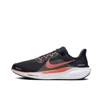 Nike Pegasus 41 Abrasion Resistant Low Top Running Shoes Men's Black Orange