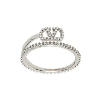 Valentino Metal Rings Women's Silver