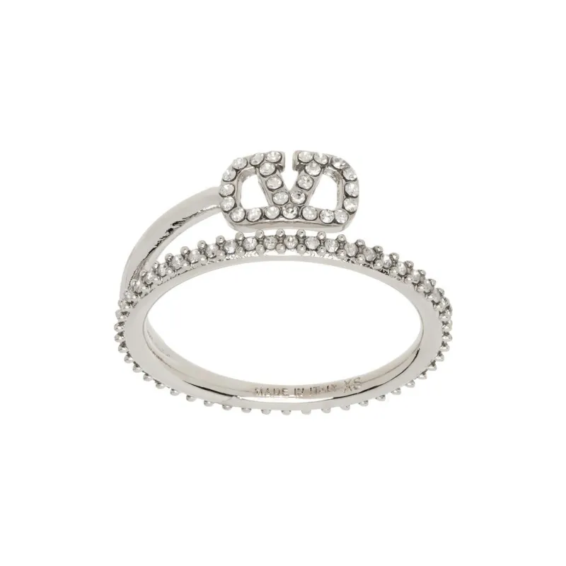 Valentino Metal Rings Women's Silver-0