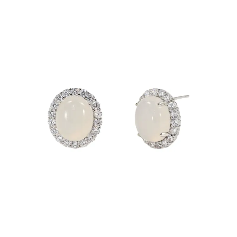AIDO STUDIO Chalcedony Stud Earrings Women's-6
