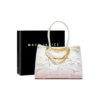 MACKJANICE Polyurethane Handbag Regular Women's Fringe Gradient Pink