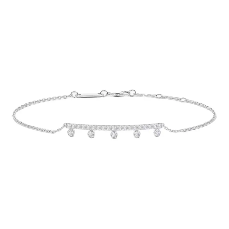 De Beers 18K White Gold Bracelets Women's Silver-0