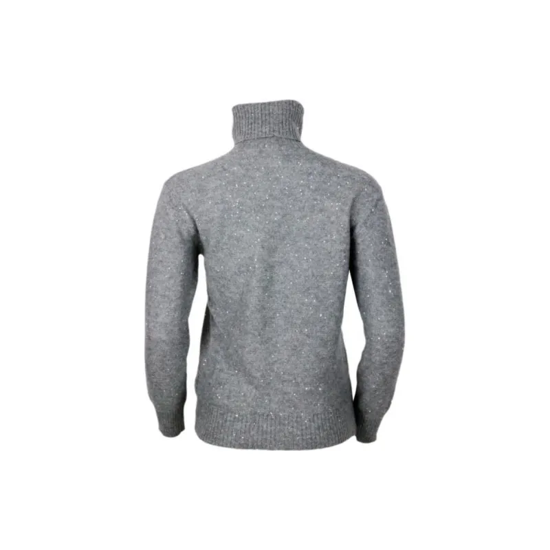 Fabiana Filippi Sequin Embellished Turtleneck Jumper-1