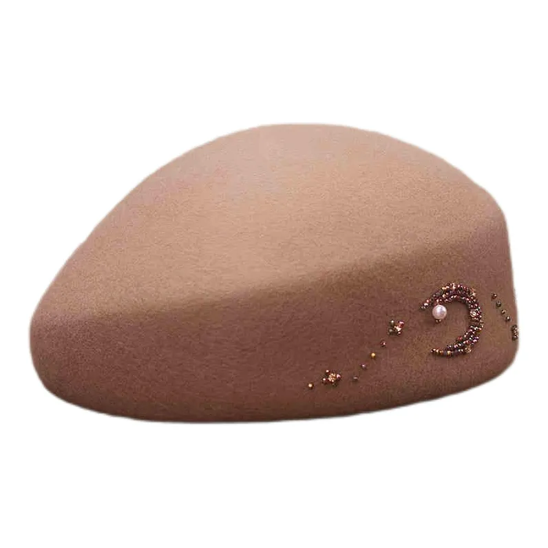 MINGYUANDAILI Wool Berets Women's-1