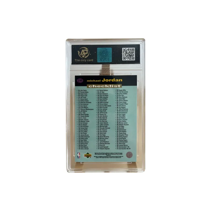 UPPER DECK Michael Jordan 1995 Upper Deck Bulls Basketball God Teca Player Card Grade 8 Graded Cards 1 Pc-1