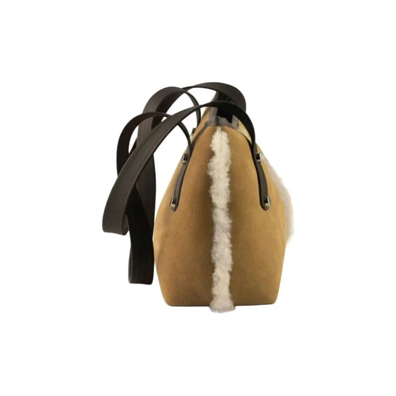 UGG Sheepskin Shoulder Bag Handbag Shoulder Bag Women's Chocolate/Chestnut-9