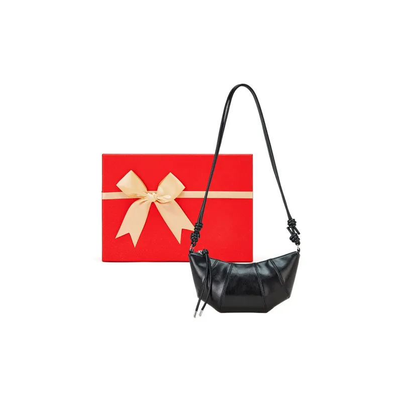BOSTANTEN Cow Leather Crossbody Bag, Shoulder Bag Regular Women's Black/Coffee-6
