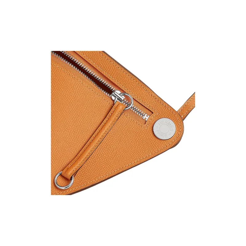 HERMES Petite Course Epsom Leather Crossbody Bag, Shoulder Bag Women's I9 Abricot Apricot-3