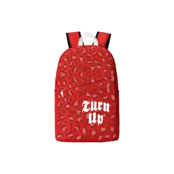 TURN UP Nylon Backpack Regular Unisex Red