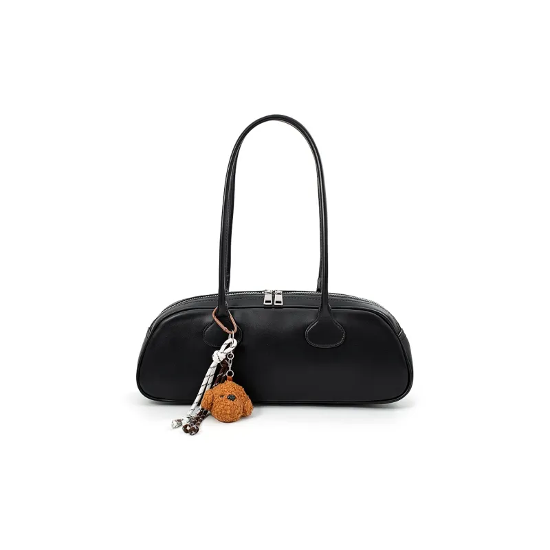 Vigno Synthetic Leather Shoulder Bag Regular Women's Red/Elephant Gray/Black-12