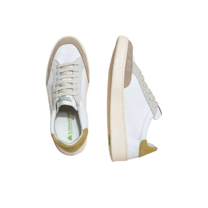 El Naturalista Tierra Low-Top Skateboard Shoes Unisex White-3