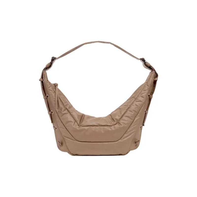 Lemaire Cotton Croissant Bag Handbag Shoulder Bag Medium Size Unisex Brown-0