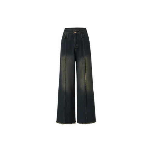 FAIRWHALE Jeans Women's Vintage Blue