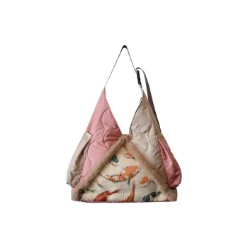 The HOUSE Yimazato Fabric Plush Shoulder Bag Crossbody Bag Regular Women's Brocade Carp Pattern