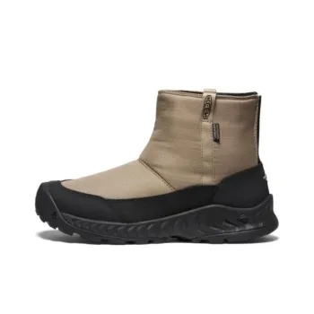 KEEN HOOD NXIS PULL ON WP Warm And Wear Resistant Short Snow Boots Men's Khaki