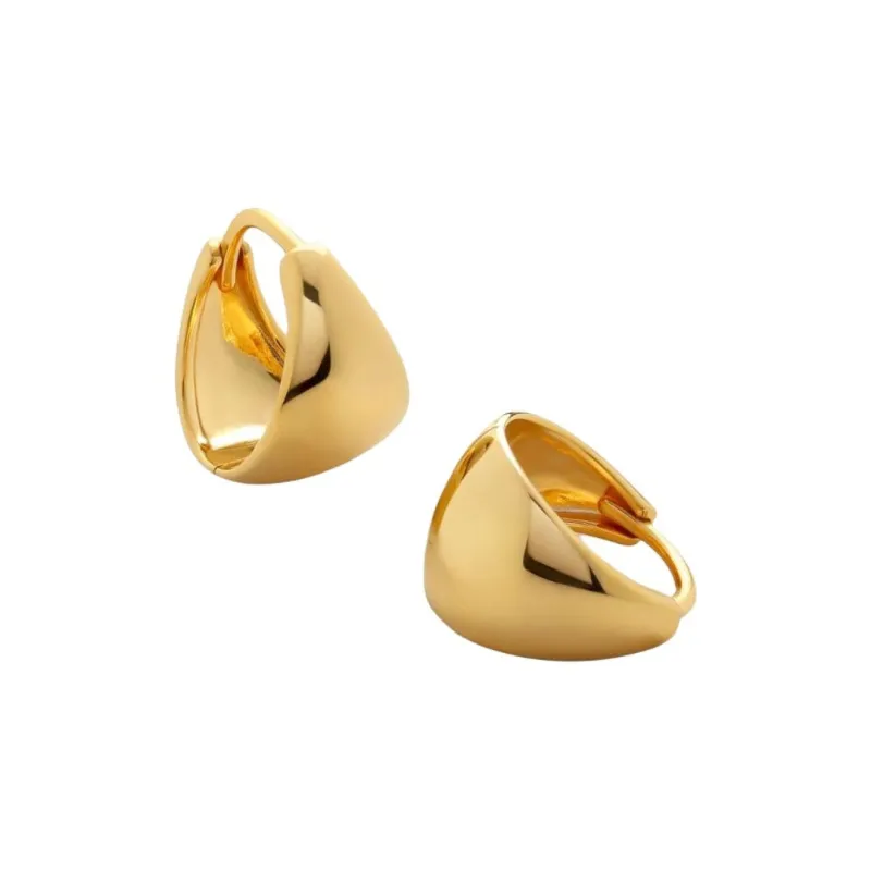 Monica Vinader Tapaered Huggie Earrings-2