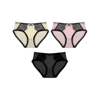 MADALLO Underpants Women's 3 Pack Mixed Color