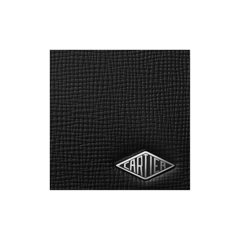CARTIER Grained Calfskin Wallet Unisex Black-3