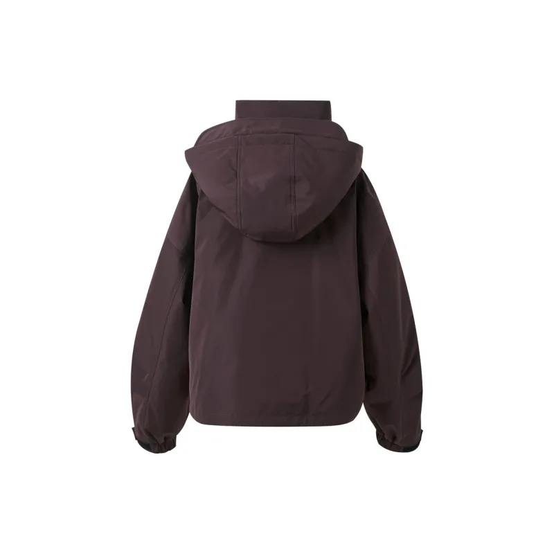 3COLOUR Down Jacket Women's Red Brown-1