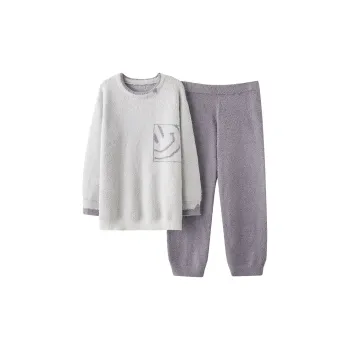 WANANNI Pajama Set Men's Gray Purple