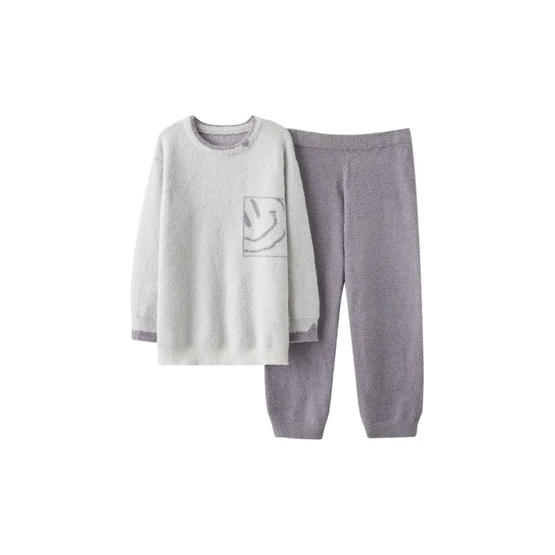 WANANNI Pajama Set Men's Gray Purple-0