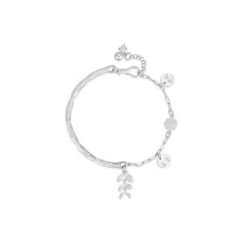 Heart Grass 999 Fine Silver Bracelets Women's