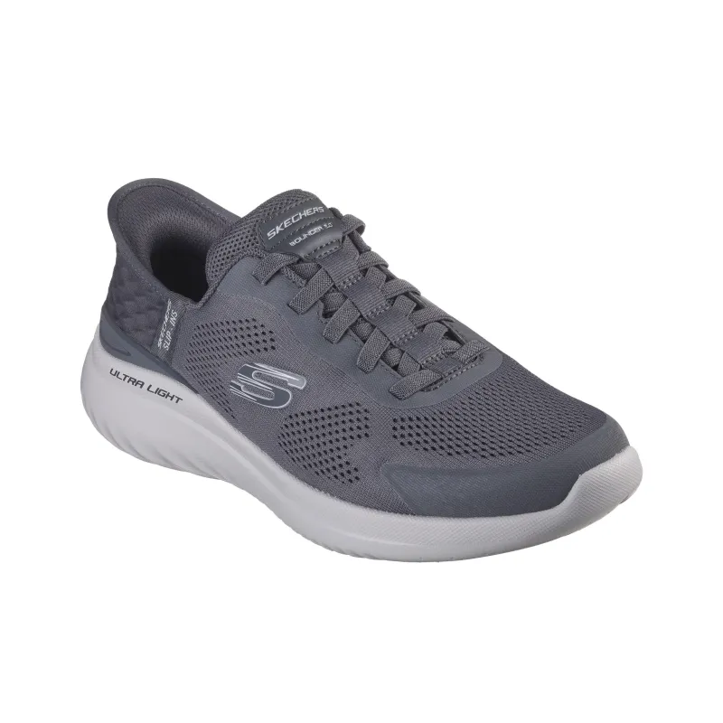 Skechers BOUNDER 2.0 Slip Resistant And Breathable Low Top Casual Shoes Men's Gray-2