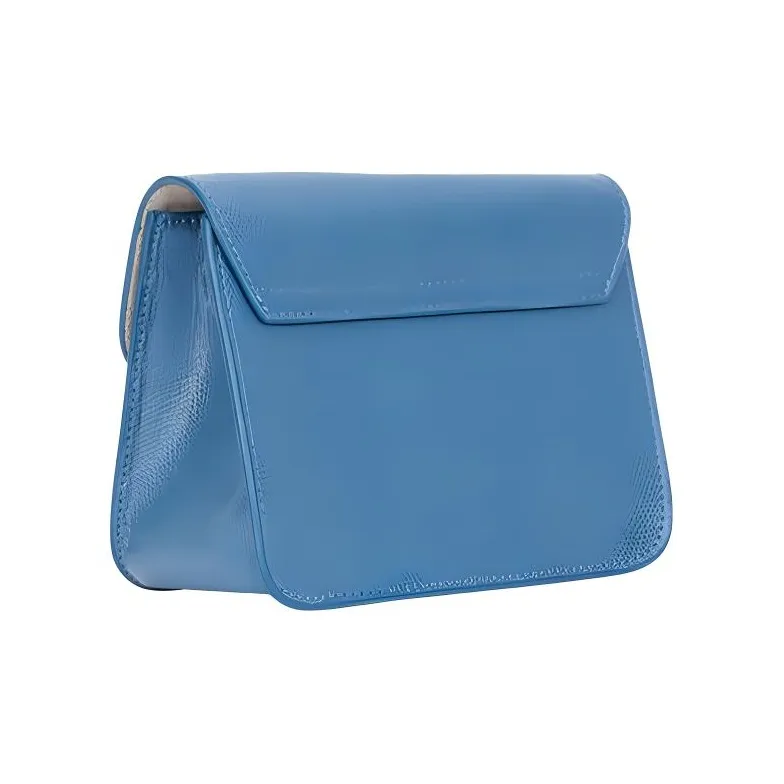 Furla Cow Leather Small Square Bag Shoulder Bag Crossbody Bag Mini Women's Azure Blue-1