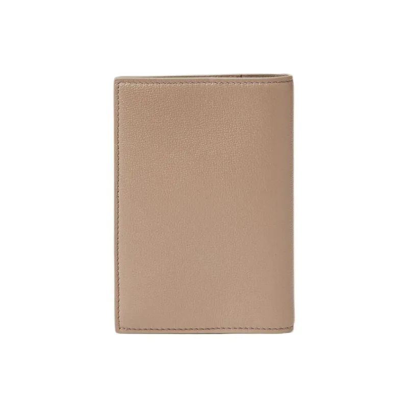 Loro Piana Calfskin Passport Holder Women's Warm Hue Milky Scent-2