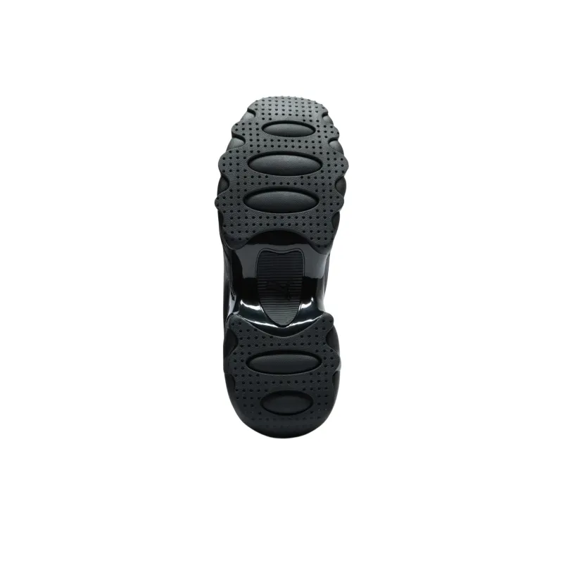 PUMA Pulsar Wedge Mesh V2 Anti Slip Wear Resistant Low Top Chunky Sneakers Women's Black-4