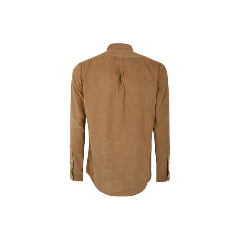 Polo Ralph Lauren Logo Embroidered Curved Hem Shirt-1