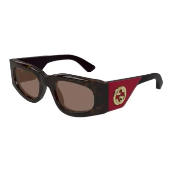 GUCCI Recycled Acetate Square Sunglasses Women's Black