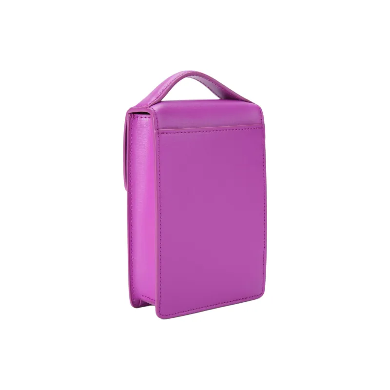 Kurt Geiger London Leather Cell Phone Pouch Shoulder Bag Crossbody Bag Women's Purple-2
