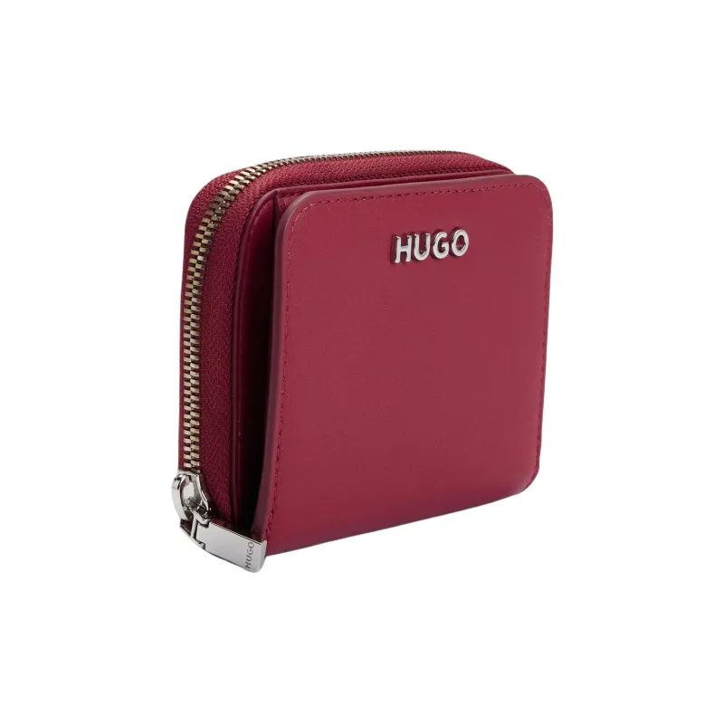 HUGO BOSS Artificial Leather Wallet Small Size Women's Red-1