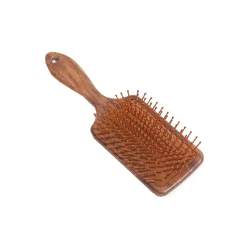 XIBI Minimalist Style With Wooden Textured Finish Air Cushion Comb Straight Hair