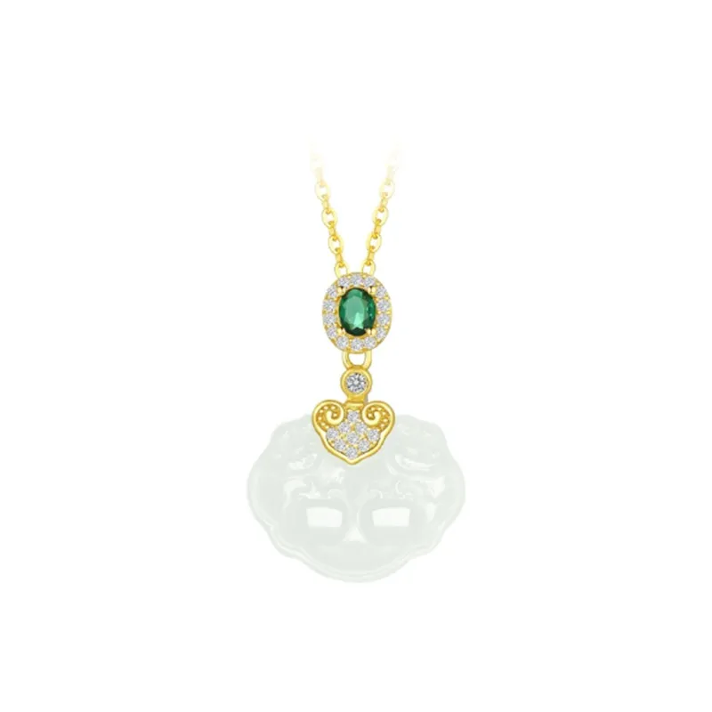 FUSSEM Chalcedony Necklaces Women's-0