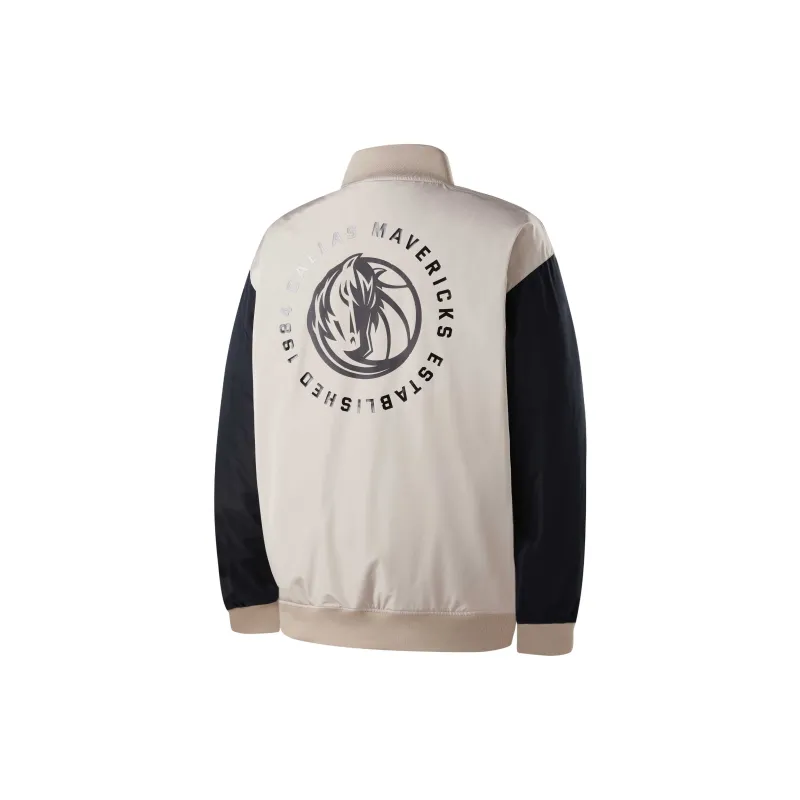 NBA Dallas Mavericks Team Jackets Unisex Khaki-2