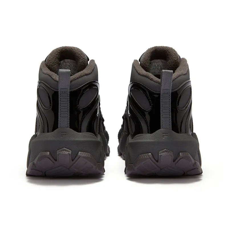 FILA FUSION EXOCET Wear-Resistant High-Top Casual Shoes Women's Black Gray-3