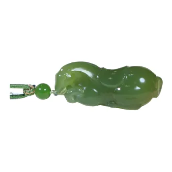 Jade Charm Yao Hetian Jade Necklaces Green Jade Unisex