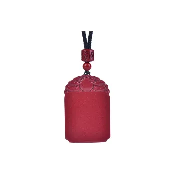 Stone On The Line Cinnabar Pendants Unisex