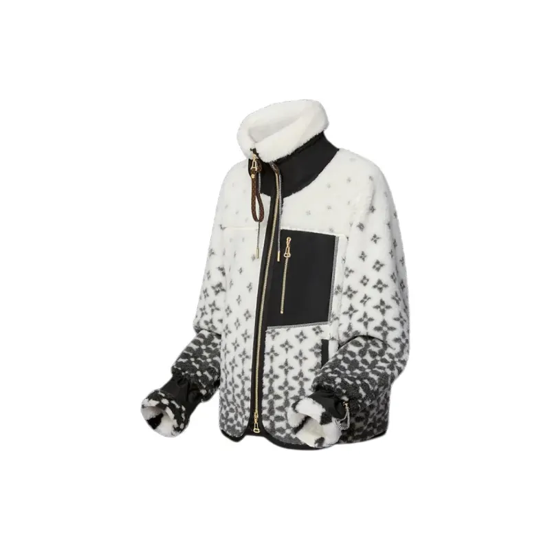 LOUIS VUITTON Ombré Monogram Fleece Jacket-2