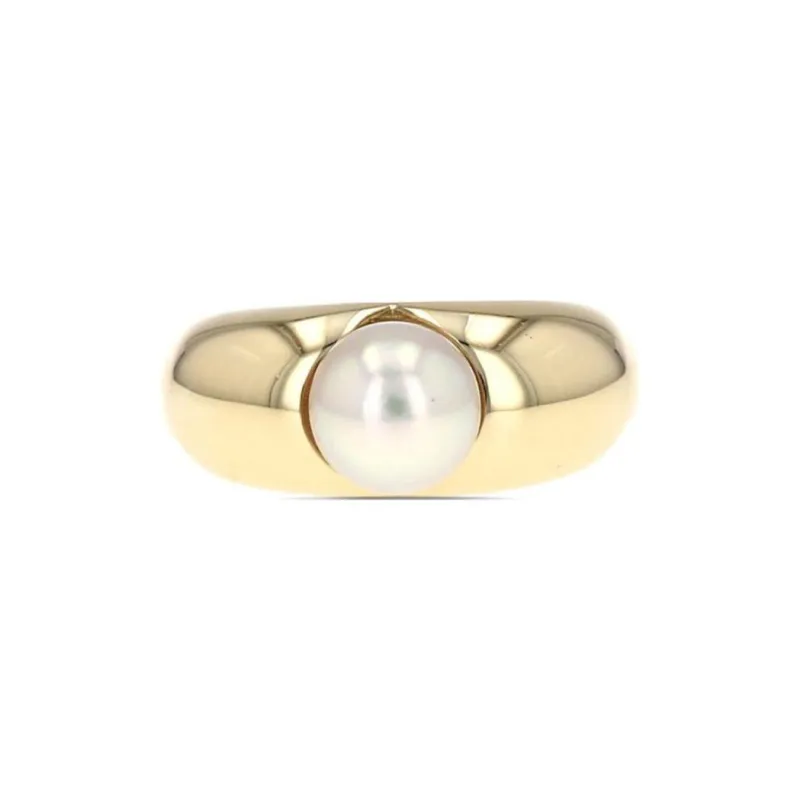 Cartier 18kt Yellow Gold Pearl Ring-0