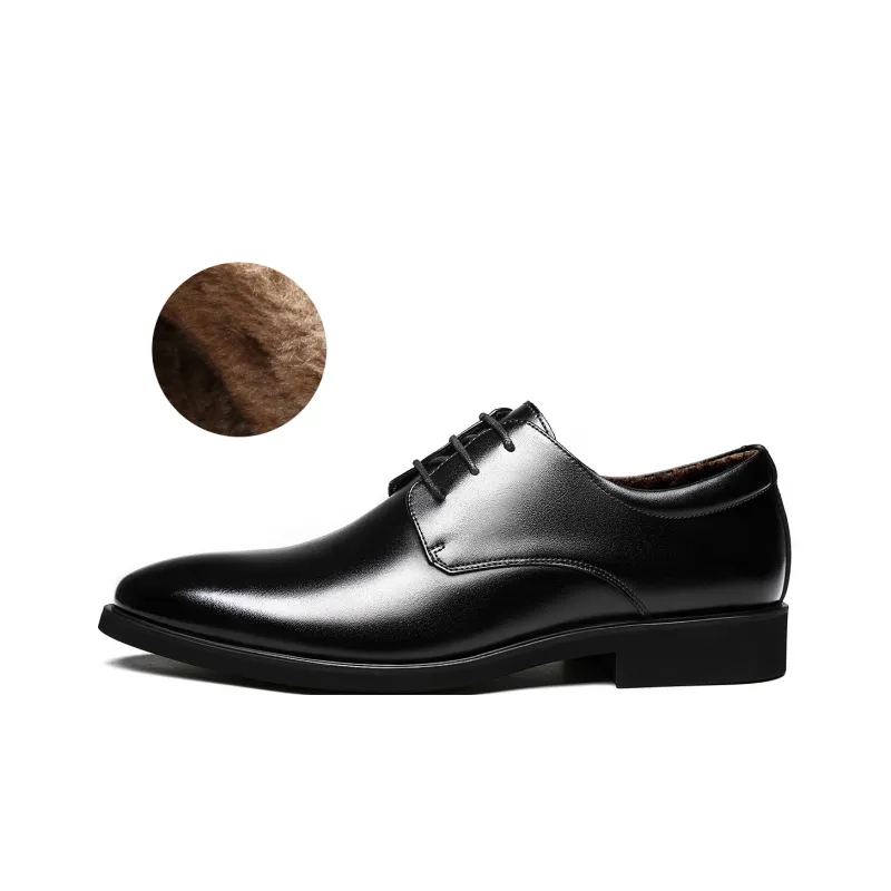 CHINT Dress Shoes Men Low Top Black/Brown-12