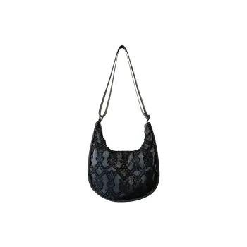 The HOUSE Yimazato Fabric Transparent Crossbody Bag Shoulder Bag Women's Black Lace