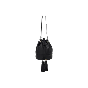 See By Chloe Grain Goatskin Bucket Bag, Shoulder Bag, Crossbody Bag Regular Women's Black