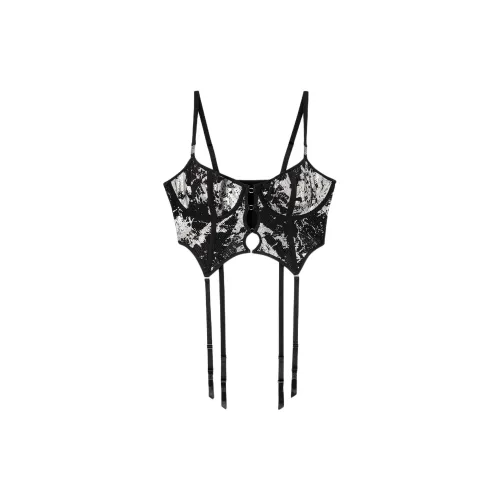 DIESEL X Savage X Fenty Fishnet Bustier 'Soft Black'