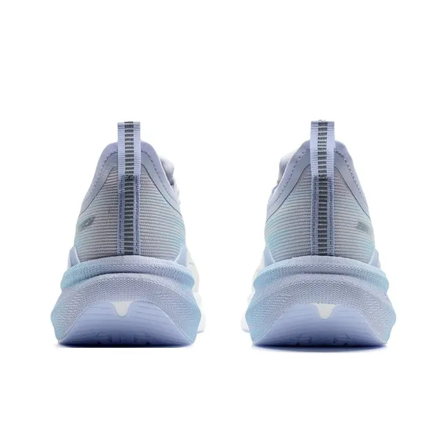 XTEP Two Thousand Kilometers 2.0 Anti Slip Wear Resistant Low Top Running Shoes Women's Canvas White/Snow Cyan Purple-5